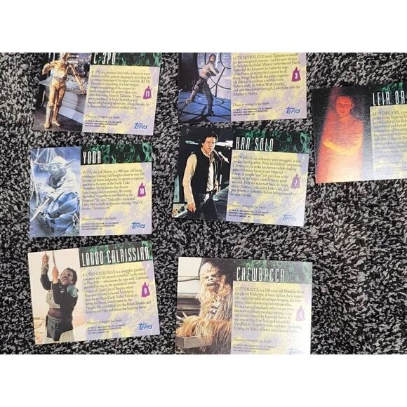 1993 Topps Star Wars Galaxy Trading Card Lot QTY:9 - Picture 6 of 7